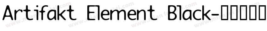 Artifakt Element Black字体转换